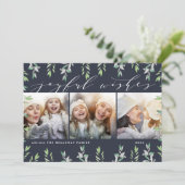 冬のセージ |写真コラージュカード シーズンカード (スタンド正面)