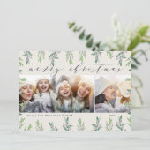 冬のセージ |写真コラージュカード シーズンカード (スタンド正面)