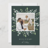 冬のセージ | Merry Christmas Holiday Photo Card シーズンカード (正面)