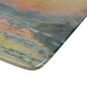 冬のセーヌ川の夕日（クロード・モネ） カッティングボード (角)