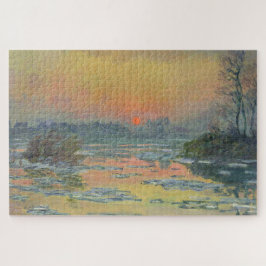 冬のセーヌ川の夕日（クロード・モネ） ジグソーパズル