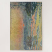 冬のセーヌ川の夕日（クロード・モネ） ジグソーパズル (縦)