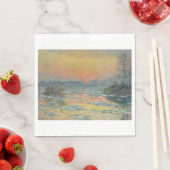 冬のセーヌ川の夕日（クロード・モネ） スタンダードランチョンナプキン (インサイチュ)