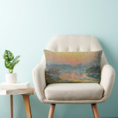 冬のセーヌ川の夕日(クロード・モネ) ランバークッション (椅子)