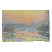 冬のセーヌ川の夕日（クロード・モネ） 枕カバー (正面右)