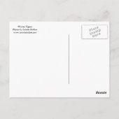 冬のタイガースが雪に身を包む ポストカード (裏面)