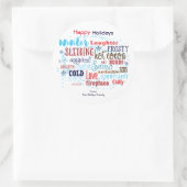 冬のタイポグラフィおもしろい文言お気に入りシール ラウンドシール (バッグ)