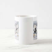 冬のタンチョウ コーヒーマグカップ (中央)