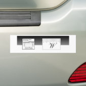 冬のダイヤ結婚モンドのウォーターボトルラベル バンパーステッカー (車上)