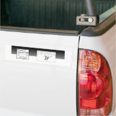 冬のダイヤ結婚モンドのウォーターボトルラベル バンパーステッカー (トラック上)