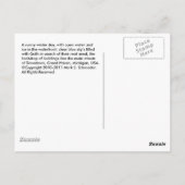 冬のダウンタウン、グランドヘブン、ミ。アメリカ。 ポストカード (裏面)