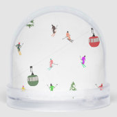 冬のダウンヒルエアリアルスキーヤーズスキーパターン (裏面)