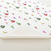 冬のダウンヒルスキーヤーズスキーパターン シェルパブランケット (3/4)