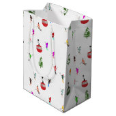 冬のダウンヒルスキーヤーズスキーパターン ミディアムペーパーバッグ (裏面アングル)