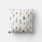 冬のダウンヒルパターン クッション (正面)