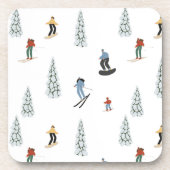 冬のダウンヒルパターン コースター (正面)