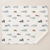 冬のダウンヒルパターン シェルパブランケット (正面(横))