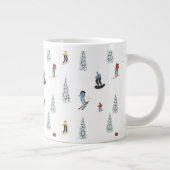 冬のダウンヒルパターン ジャンボコーヒーマグカップ (右)