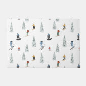 冬のダウンヒルパターン ドアマット (正面)