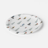 冬のダウンヒルパターン ペーパープレート (アングル)