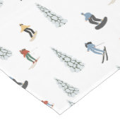 冬のダウンヒルパターン ミディアムテーブルランナー (コーナー)