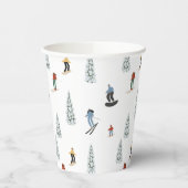 冬のダウンヒルパターン 紙コップ (左)