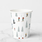 冬のダウンヒルパターン 紙コップ (右)