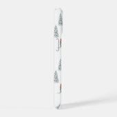 冬のダウンヒルパターン iPhone 15ケース (右側面)