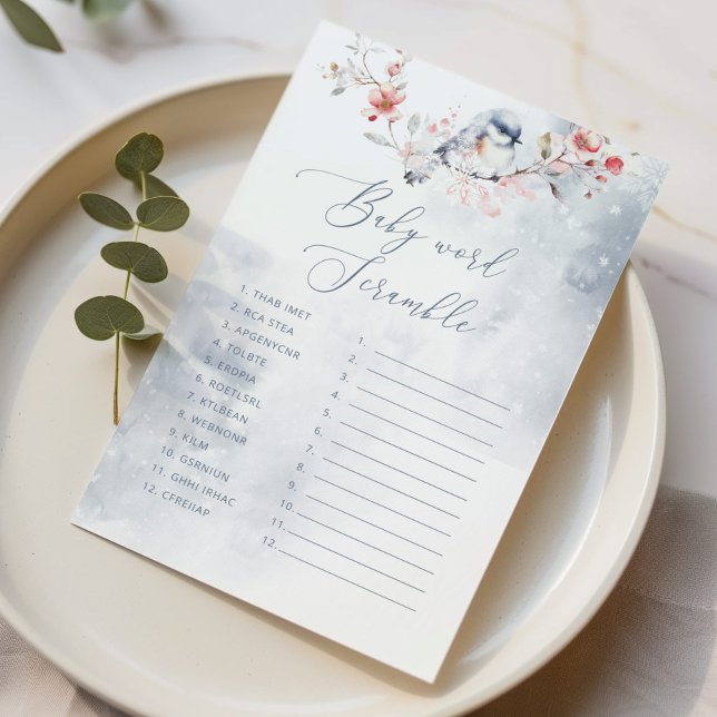 冬のダスティブルーベビー単語スクランブルゲーム (クリエイターアップロード済み)