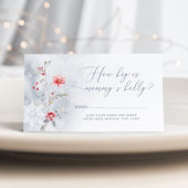 冬のダスティブルーモミーズの腹の大きさ エンクロージャーカード