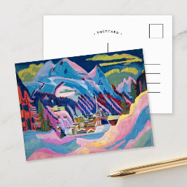 冬のダボス | Ernst Ludwig Kirchner ポストカード