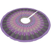 冬のダリアで暖かい紫の夕べ色 フリース ツリースカート (アングル)