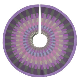 冬のダリアで暖かい紫の夕べ色 フリース ツリースカート