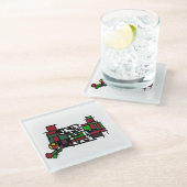 冬のダルマチア ガラスコースター (アングル)