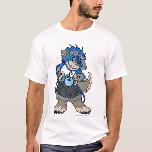 冬のチビ(小さくかわいく書いた感じ)! Tシャツ (正面)