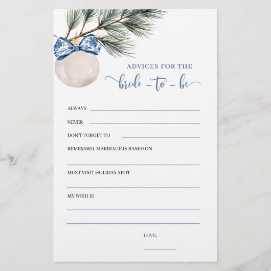 冬のチャイノアイセリーボウアドバイス花嫁がゲームになる (正面)