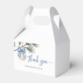 冬のチャイノアイセリーボウブライダルシャワーお気に入りボックス フェイバーボックス (裏面サイド)