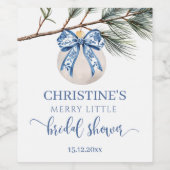 冬のチャイノアイセリーボウワインボトルラベル ワインラベル (シングルラベル)