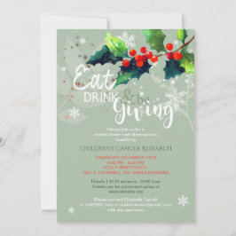 冬のチャリティディナー | 競静か売 招待状