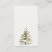 冬のチャーストマブルーおむつラッフルベビーシャワー エンクロージャーカード (裏面)