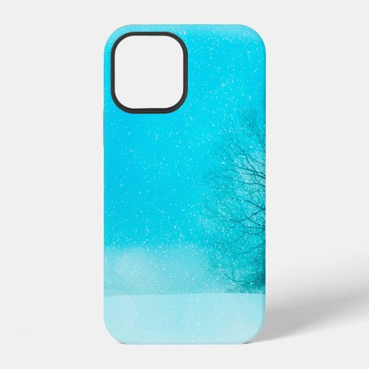 冬のテクスチャ背景 iPhoneケース (裏面)