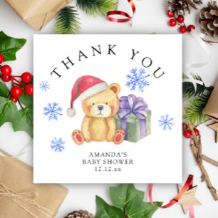 冬のテディベアクリスマスギフト感謝してい-あなた 招待状