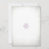 冬のテディベアベイビーシャワー招待状 招待状 (裏面)