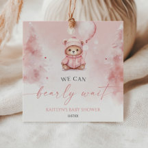 冬のテディベアベビーシャワー We Can Bearly Wait