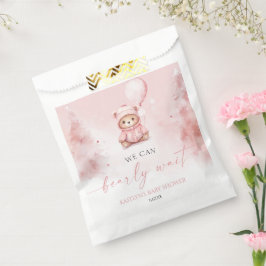 冬のテディベアベビーシャワー We Can Bearly Wait フェイバーバッグ