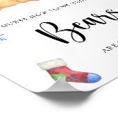 冬のテディベア – テディベアの数を推測 ポスター (角)