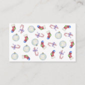 冬のテディベア – ベビーチケット エンクロージャーカード (裏面)