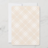 冬のテディベア ホリデー ベイビーシャワー 招待状 (裏面)