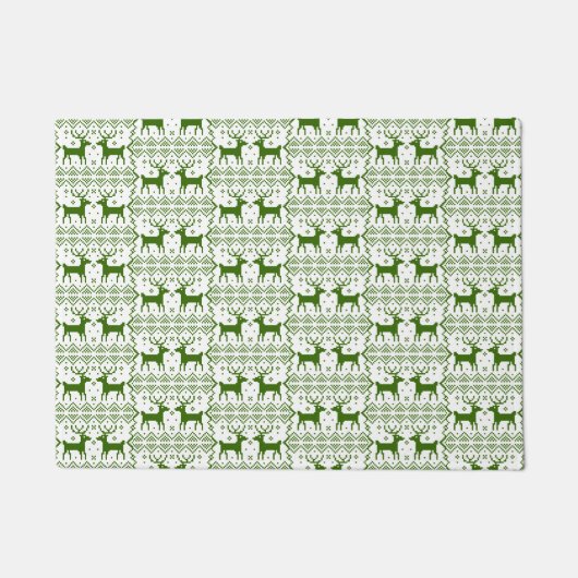 冬のテーマトナディアパターンホリデークリスマス ドアマット (正面)