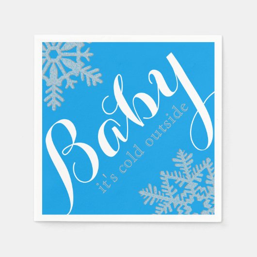 冬のテーマナプキンス スタンダードカクテルナプキン (正面)